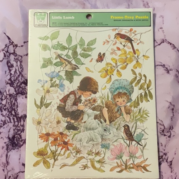 Whitman Little Lamb, Frame-Tray Puzzle - Picture 1 of 2